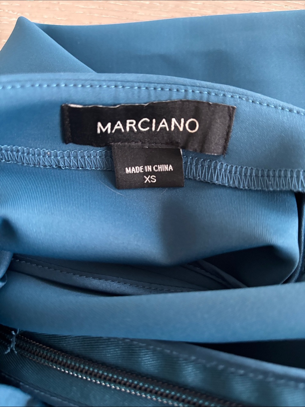 MARCIANO Teal Pencil Skirt SIZE XS - Picture 3 of 5